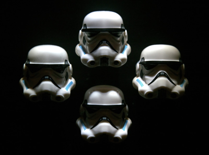 brian may, bohemian, music, covered, war, group, landslide, repeat, indoors, trooper, star, stormtrooper, queen, close-up, helmets, no people, squad, faceless