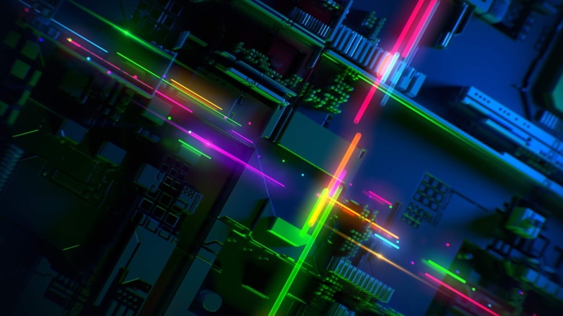 abstract, HD, 2K, Razer Phone 2, colorful