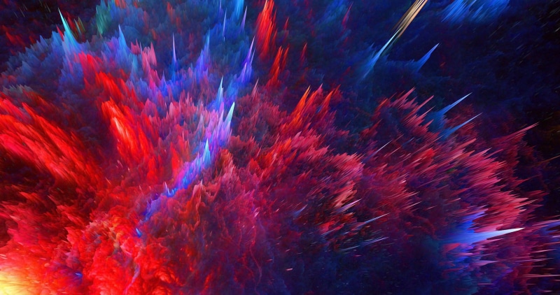 1080P, colorful, abstract, explosion