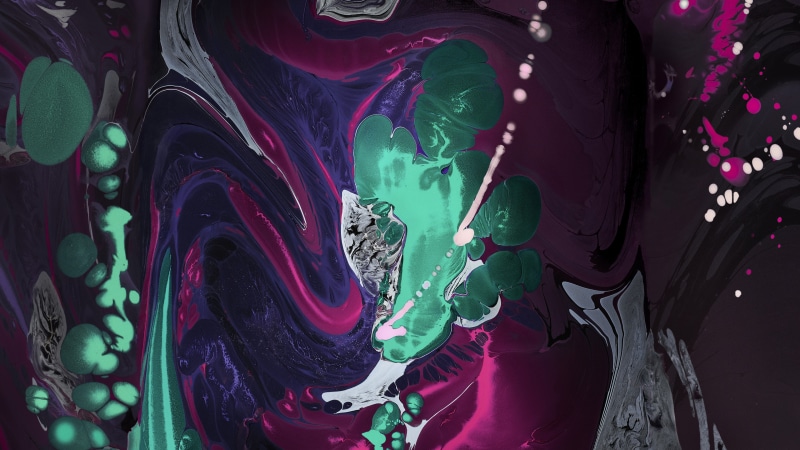 colorful, dark, 4K, abstract, 4K, iPad Pro 2018