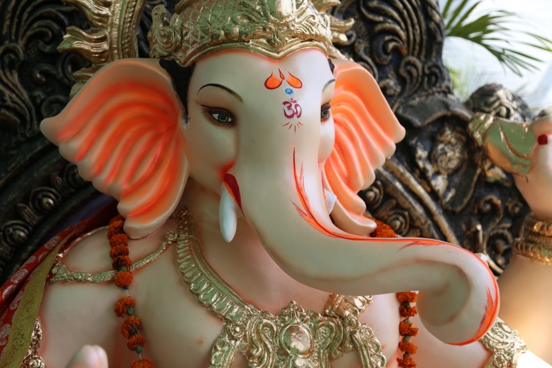 religion, representation, ornate, human representation, ganesh, ganesha, cultures, day, close-up, focus on foreground, hindu, spirituality, hindu god, carving - craft product