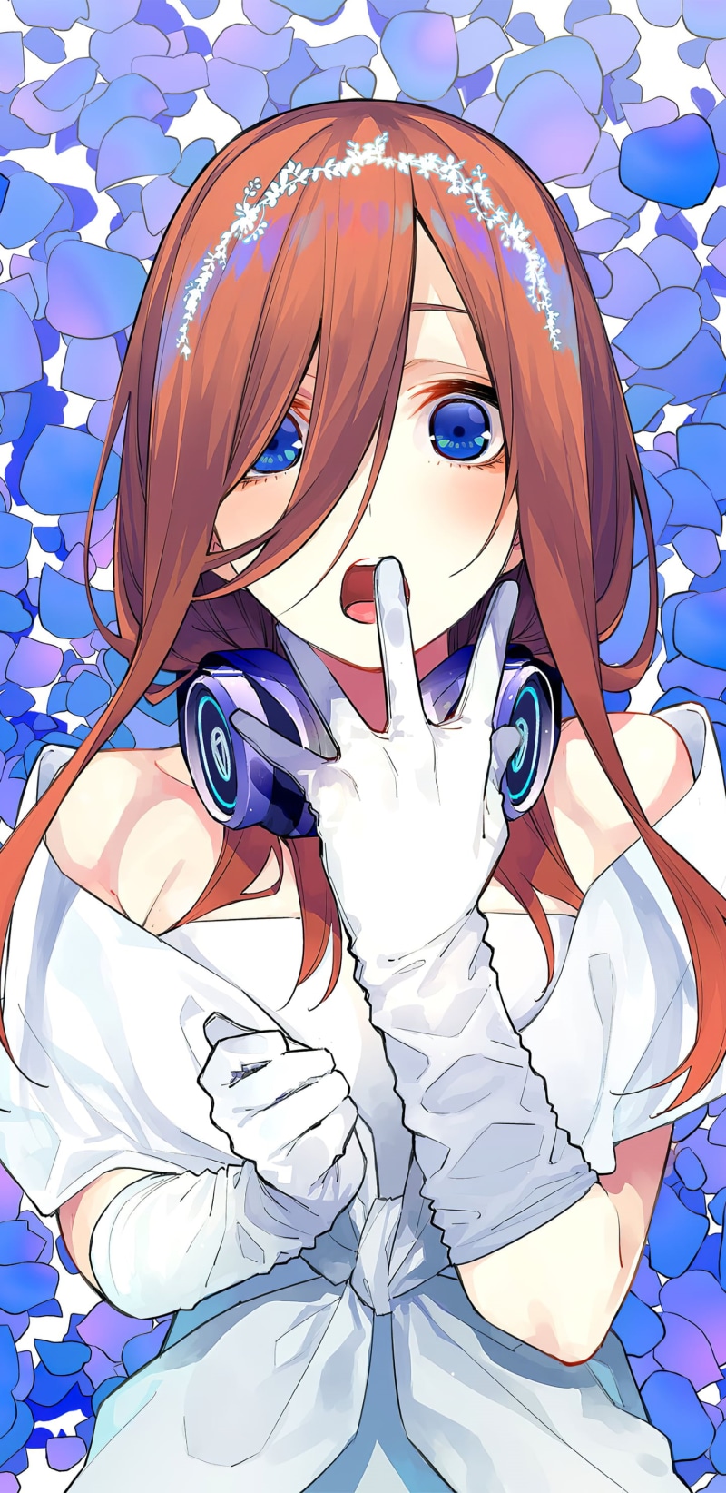 2K, Nakano Miku, anime, headphones, anime girls, 5-toubun no Hanayome