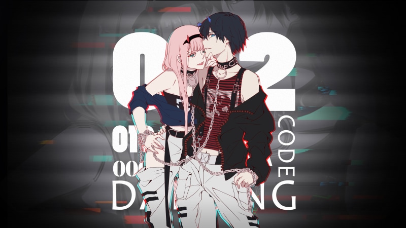creativity, three quarter length, young women, communication, Zero Two (Darling in the FranXX), women, adult, young men, digital composite, pink hair, Darling in the FranXX