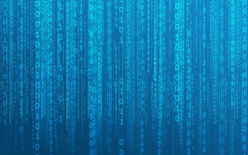 futuristic, close-up, extreme close-up, business, curtain, digital art, technology, numbers, 3D, no people, pattern, backgrounds, blue, communication, data