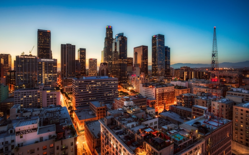 canon 5d mark iii, photography, skyline, HDR, illuminated, city, built Structure, Cityscape, Downtown LA, Angeles  City, 5K, Los Angeles  Downtown, tower