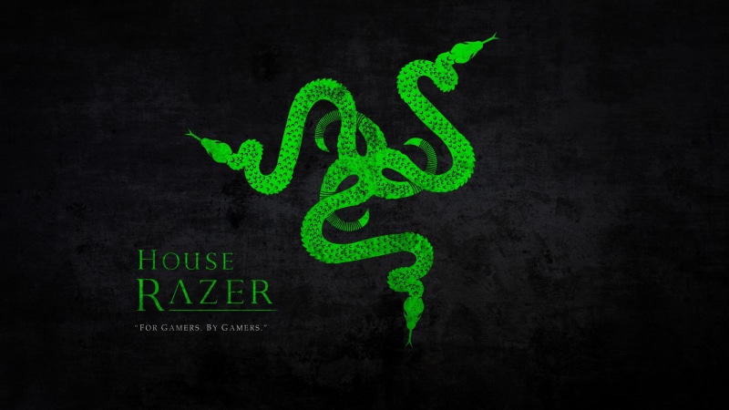 illuminated, green, Razer, blackboard, studio shot, black background, Game of Thrones, Razer Inc., 2K, neon, snake, lighting equipment, nature, 2K, logotype