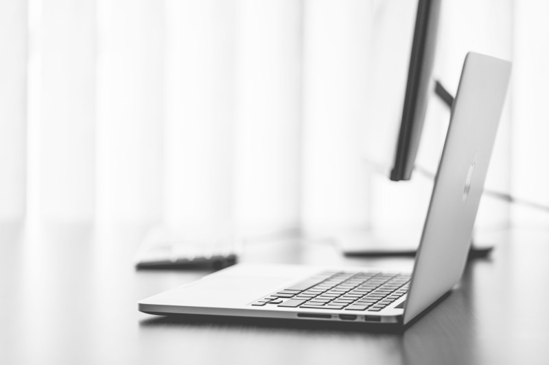 wireless technology, working, room for text, home interior, homeoffice, gray, computer, work, Laptop, bw, Minimalistic, copy space, portability, extremely