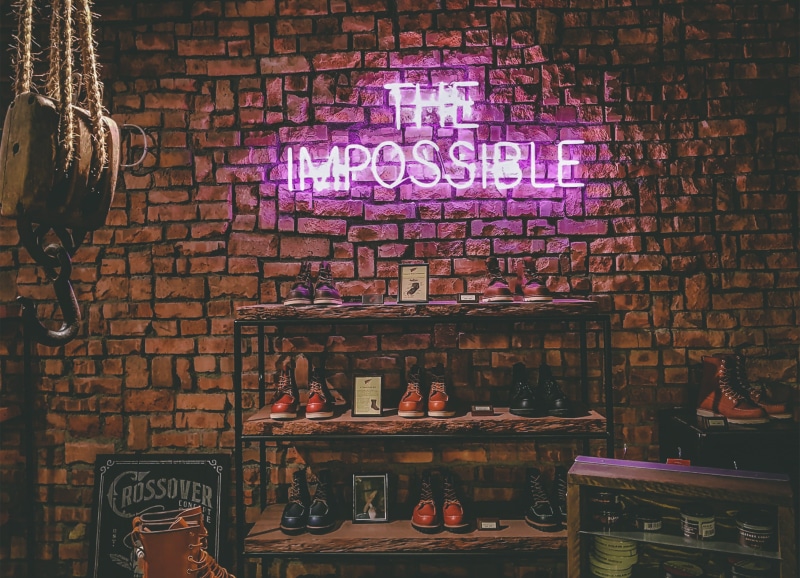 communication, text, brick, western script, wall, absence, still life, wall - building feature, signage, sign, brick wall, neon light, neon, choice, neon sign