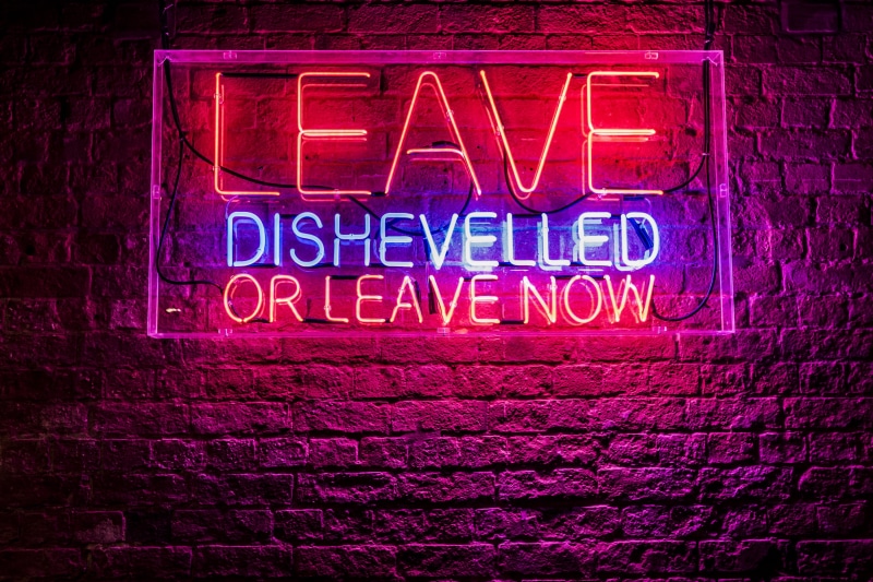 night, western script, pink, neon, lighting equipment, built structure, capital letter, communication, illuminated, architecture, red, nightlife, wall - building feature
