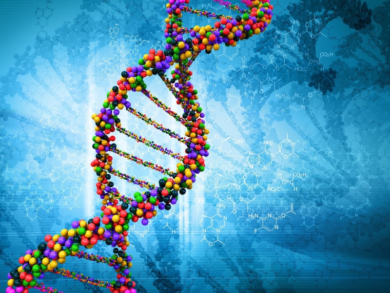 Colors, Artistic, Molecule, Colorful, 1080P, DNA Structure