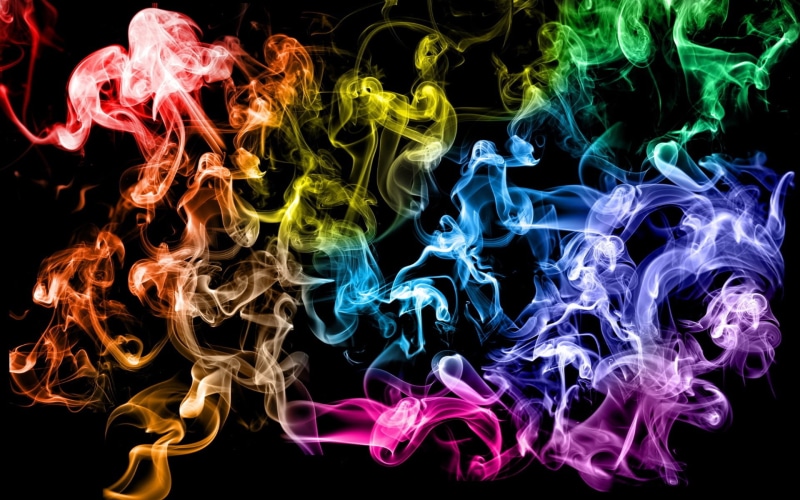 vibrant Color, colors, multi Colored, pattern, incense, studio shot, assorted, colored, no people, flowing, motion, close-up, photographic Effects, indoors