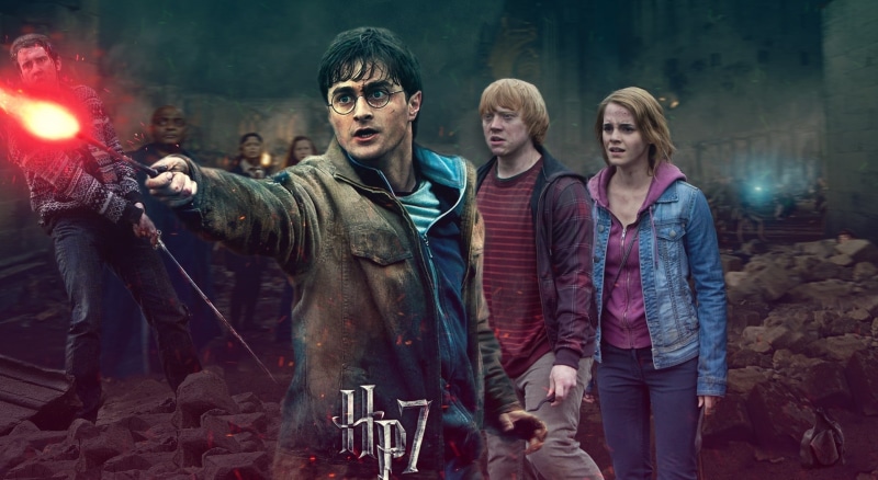 bonding, young men, young women, looking at camera, Harry Potter, Movies, waist up, happiness, females, men, people, harry, warm clothing, side