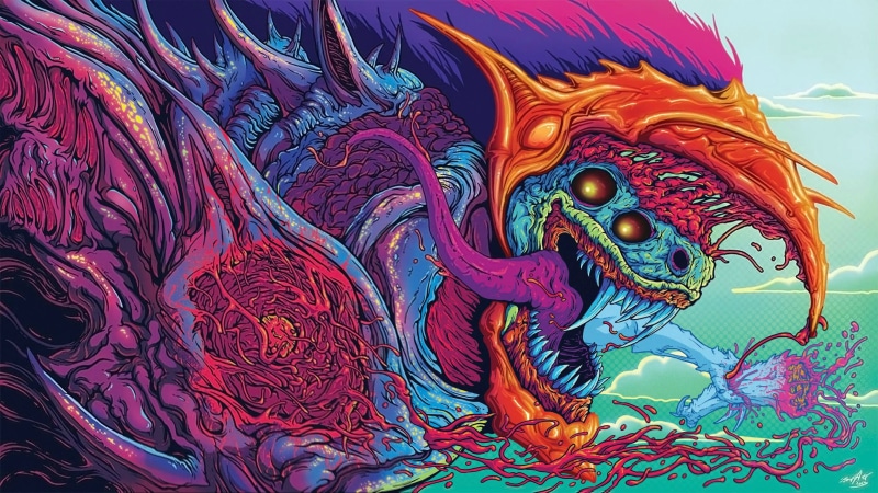 abstract, 2K, trippy, hypebeast, creature, psychedelic