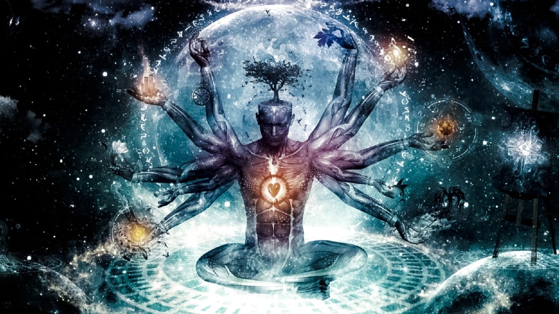 psychedelic, trippy, abstract, gods, 1080P, Cameron Gray