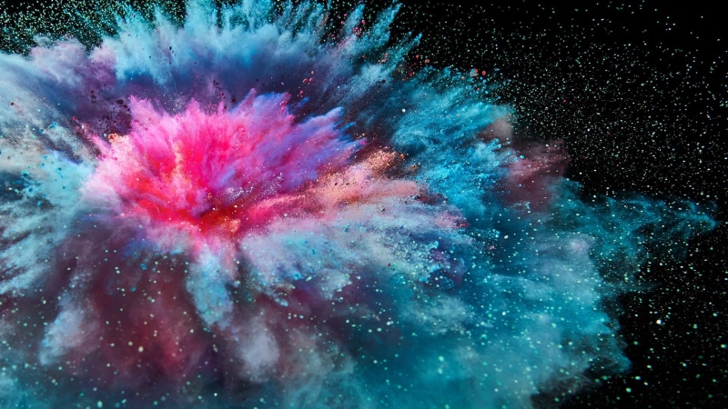 explosive, explosion, 1080P, colors