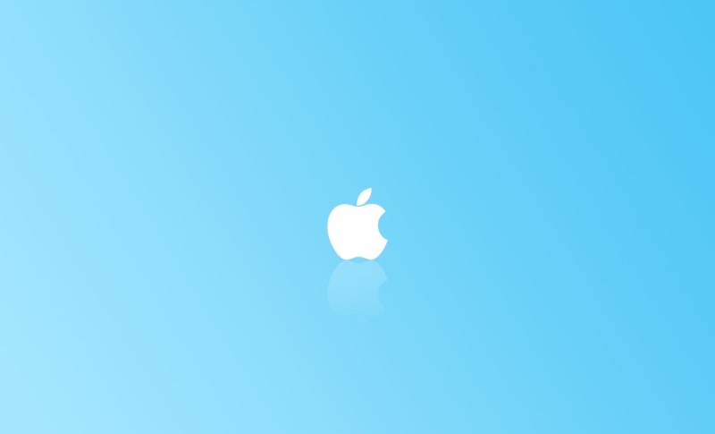 no people, white color, day, Logo, outdoors, Blue, Minimalism, blue background, Mac, lens flare, Background, full frame, Computers, studio shot, low angle view