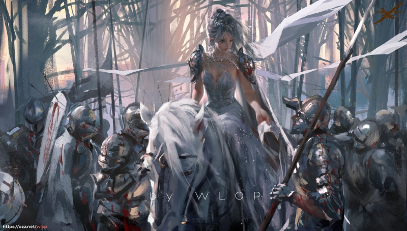 720P, WLOP, anime girls, Ghost + Blade