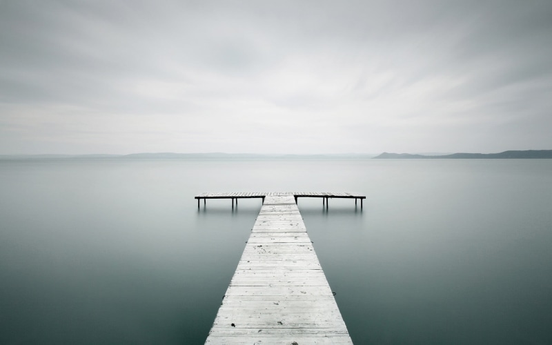 1080P, hills, wooden surface, nature, lake, horizon over water, pier, sky, dock, sea, outdoors, wood - material, photography, no people, jetty, landscape