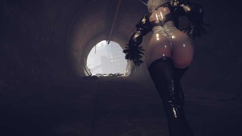 1080P, NieR, Nier: Automata, 2B (Nier: Automata)