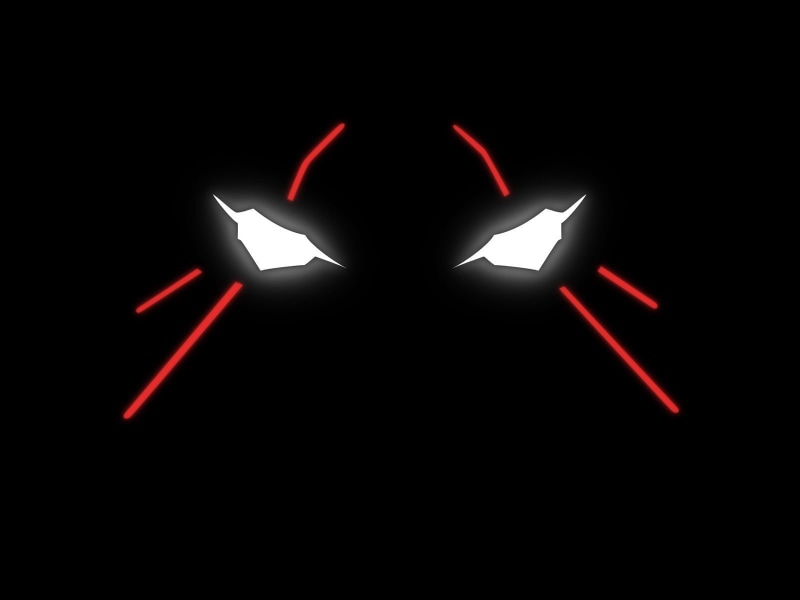 black background, darkroom, untitled, dark, night, EVA Unit 01, communication, studio shot, glowing eyes, black color, close-up, no people, technology