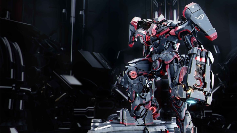gamers, red, computer, republic, game, 4K, robot, asus, black