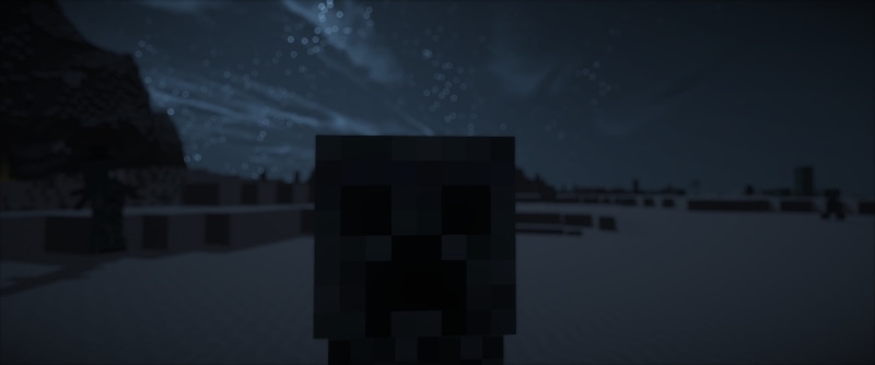 Minecraft, nature, 2K, night, outdoors, tranquility, lake, tranquil scene, sky, video games, creeper, scenics - nature, architecture, building exterior