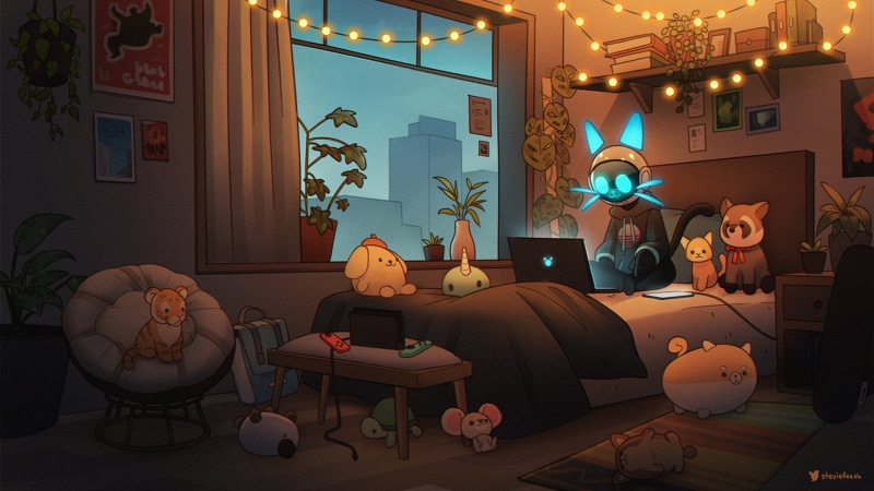 Anthro, digital, LoFi, 1080P