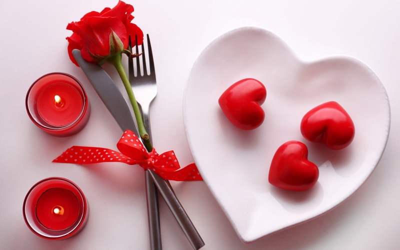 roses, flower, 1080P, holiday, hearts, candles, love