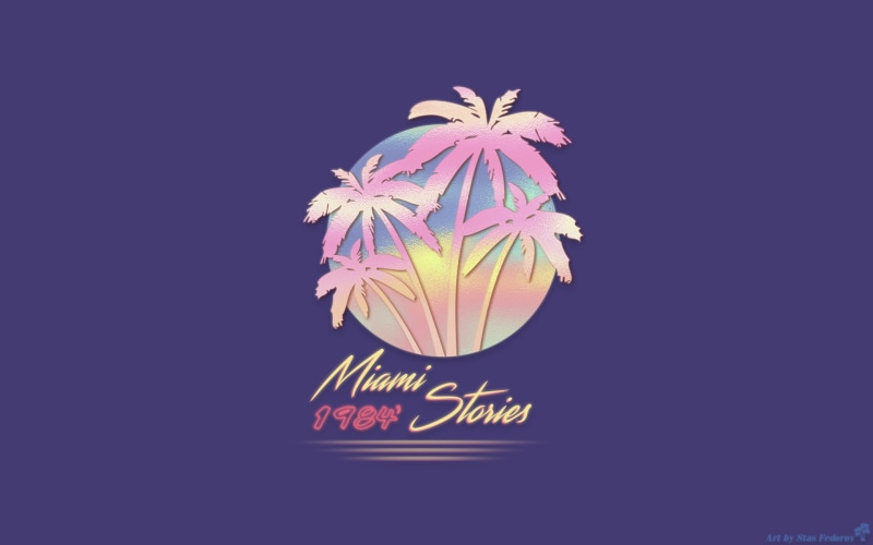 neon, Retro style, Retrowave, 1080P, texture, 1980s, Photoshop, vaporwave, palm trees
