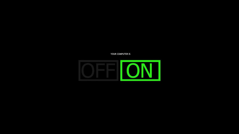 black, computer, selective coloring, 1080P, dark, green, typography, minimalism
