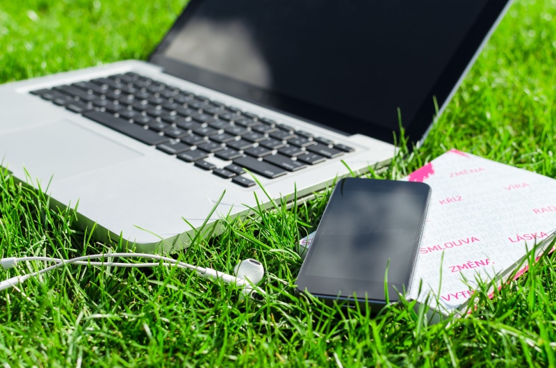 listen, outside, headset, plant, grass, HP, connection, smartphone, network, android, computer, wifi, web, computer network, day, green, natural, green color