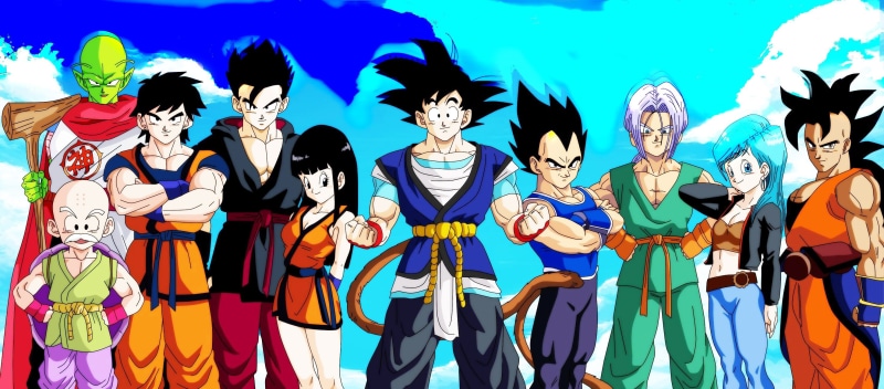 people, Super Saiyan Blue, standing, blue, day, Super Saiyan, dragonball, Dragon Ball Z Kai, art and craft, 2K, Son Gohan, indoors, representation, variation