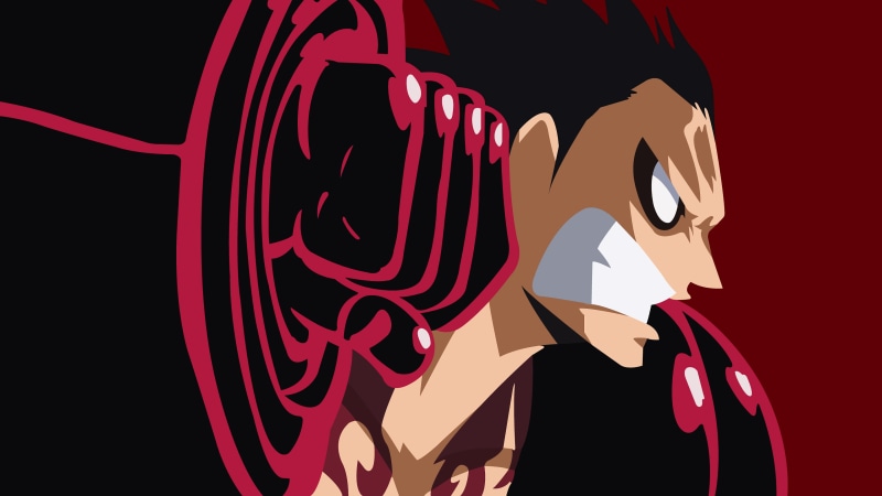 Monkey D. Luffy, Gear Fourth, One Piece, 4K