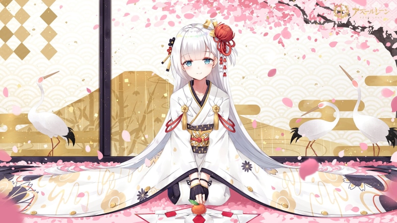 Shoukaku (Azur Lane), front view, art and craft, 1080P, one person, clothing, adult, portrait, floral pattern, lifestyles, Anime, females, leisure activity