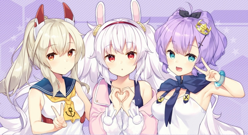 Ayanami (Azur Lane), Laffey (Azur Lane), Azur Lane, Javelin (Azur Lane), 1080P, Anime