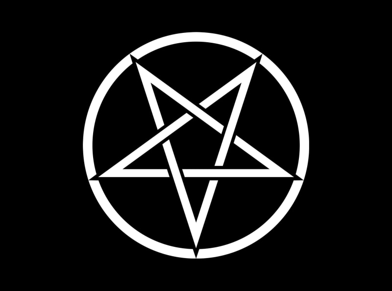 art and craft, studio shot, close-up, black, creativity, abstract, communication, pentagram, black color, design, night, Satanism, computer icon, sign