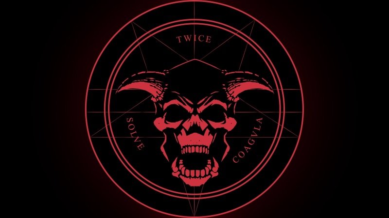 Latin, Satanism, 2K, demon, pentagram, Doom (game), Evil, Satanic, skull, devils, Horned