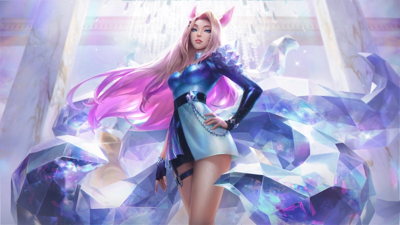 League of Legends, music, 4K, Riot Games, kda, Ahri, K/DA, Ahri (League of Legends)