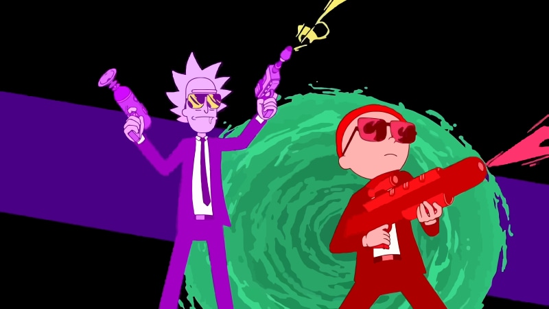 8K, Rick and Morty, vector graphics, Run the Jewels