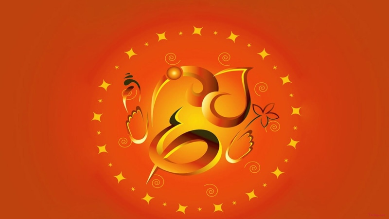studio shot, abstract, creativity, red background, ganesh chaturthi, festival, geometric shape, close-up, orange background, colored background, text, backgrounds