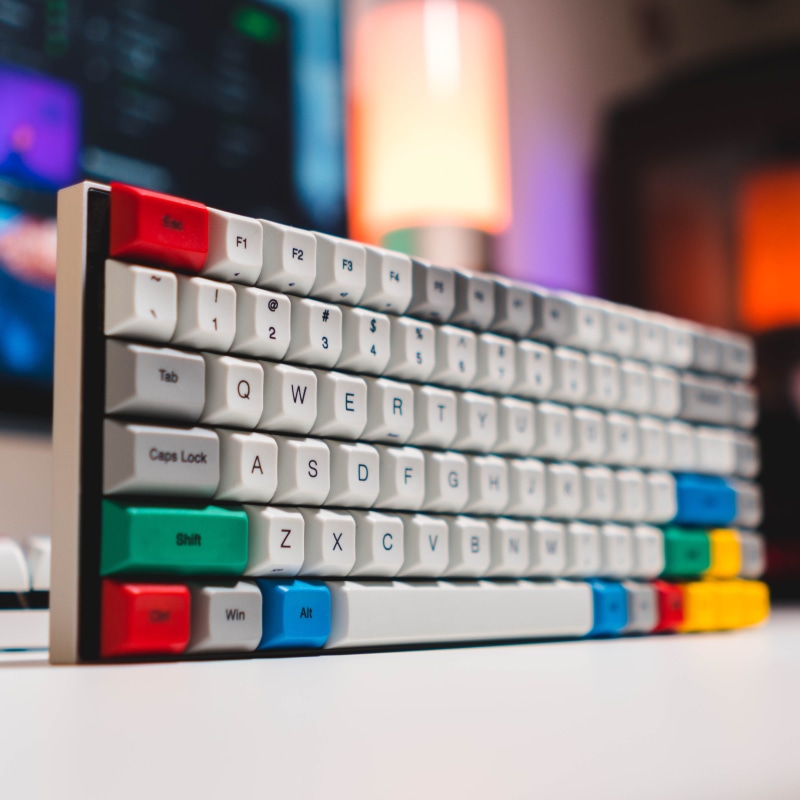 number, lamp, tech, no people, surface, gadget, azio, pc, lg ultrawide, bedside, in a row, minimalisme, desk inspo, monitor, white, indoors, rgb, minimalism
