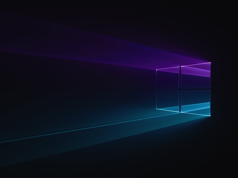 purple, Windows 10, blue, black, 2K
