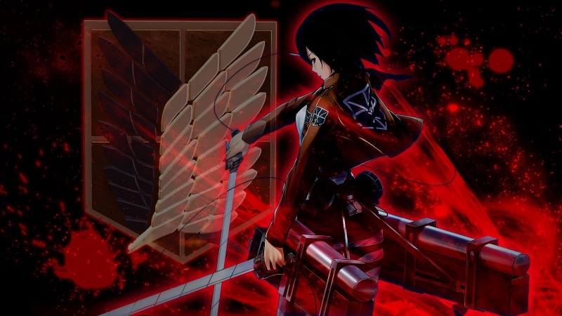 Anime, digital, Attack On Titan, titans, 720P, attack, Scouting Legion, Mikasa Ackerman
