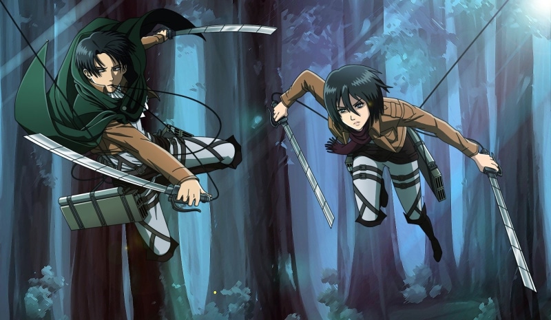 Anime, Levi Ackerman, Mikasa Ackerman, 1080P, Attack On Titan, Shingeki No Kyojin
