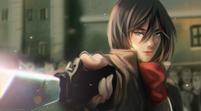 Anime, Shingeki No Kyojin, Attack On Titan, 1080P, Mikasa Ackerman