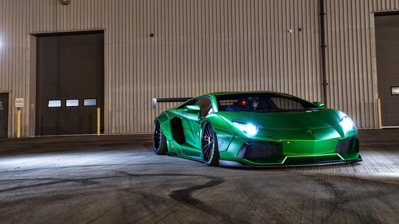 supercar, 8K, green car, lamborghini aventador lp700, lamborghini, 8k uhd, lamborghini aventador lp700-4, sports car, lamborghini aventador