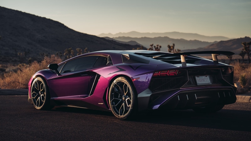lamborghini aventador sv, supercar, lamborghini, lamborghini aventador, purple car, 1080P