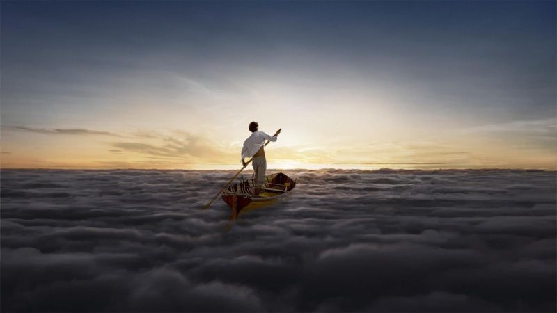 men, Pink Floyd, beach, boat, Endless River, cloud - sky, leisure activity, nature, horizon over water, Rock, one person, outdoors, transportation, tranquility
