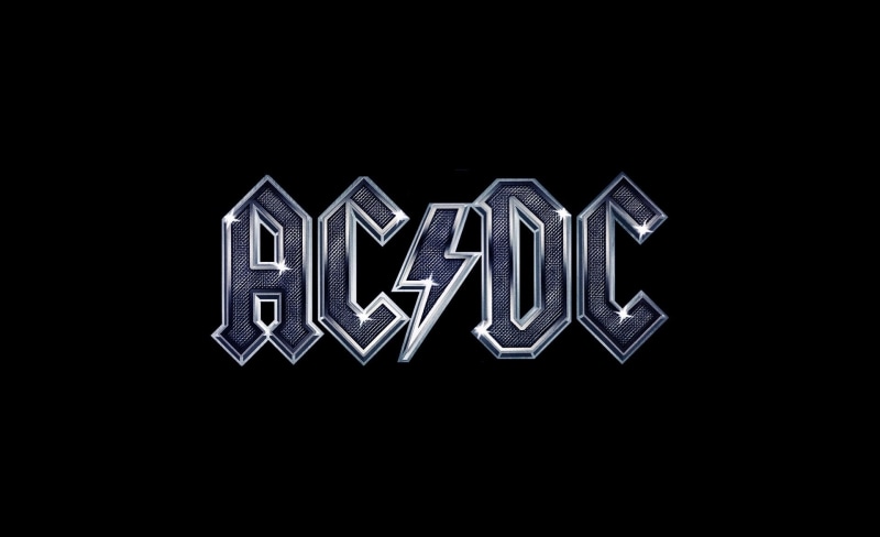 logo, sign, no people, copy space, neon, blue, high, black background, ac, rock band, Music, 1080P, guidance, digital composite, voltage, glowing, communication