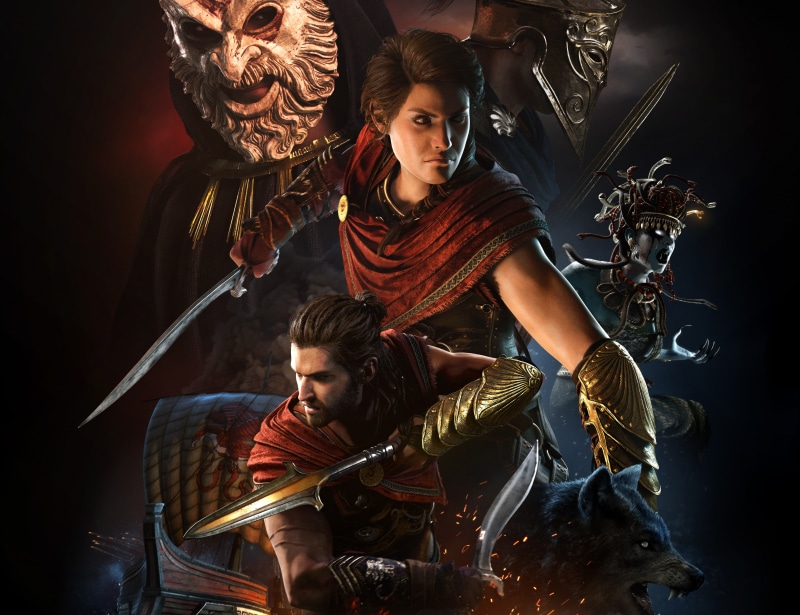 Alexios, Assassins Creed Odyssey, 5K, art, Kassandra